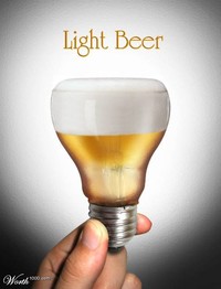 Light Beer, part of Beer Swap 2, Beer swapped with everyday objects,